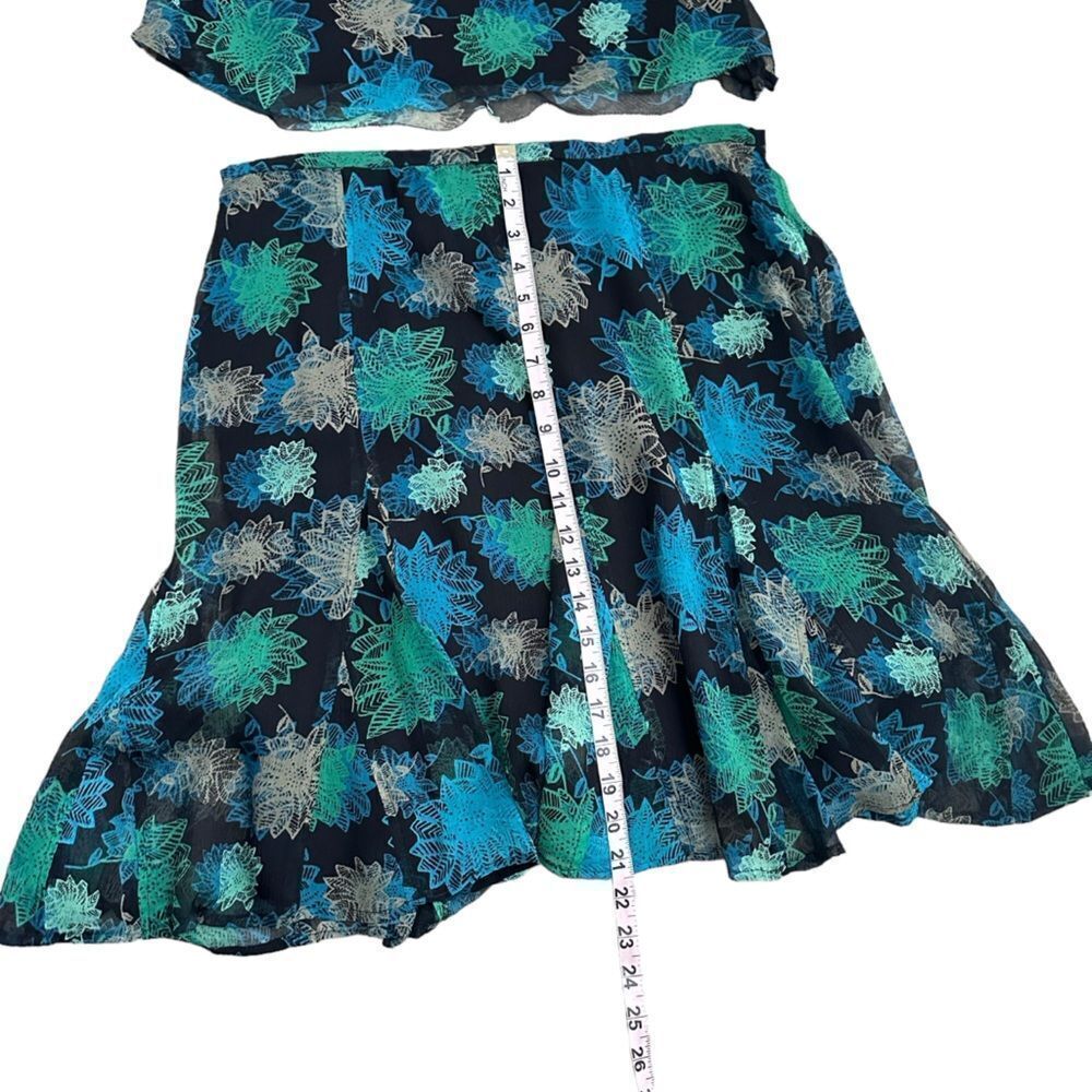 Alfani Blue and Green Skirt Set - Picture 8 of 12
